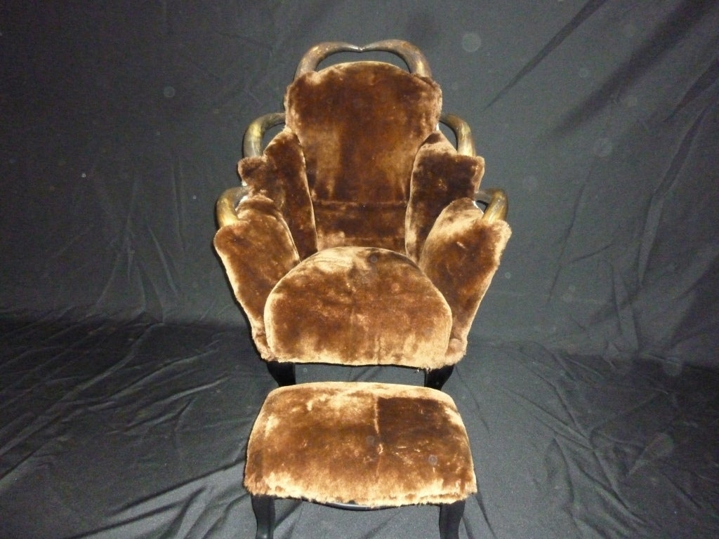 Austro-Hungarian Antique Horn Chair