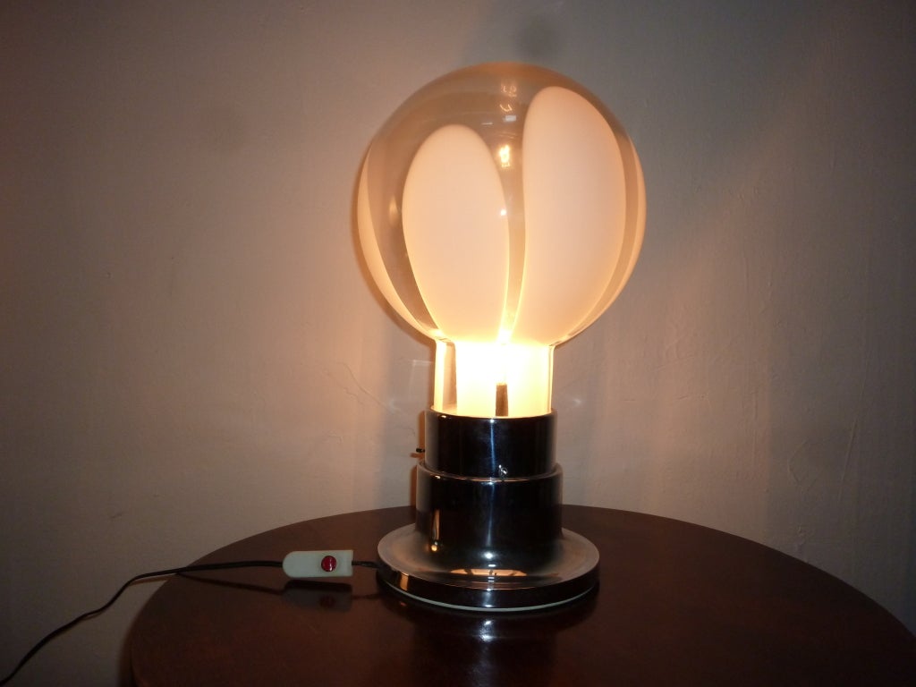 Lampe de table en verre à grande échelle Vetreria Vistosi 