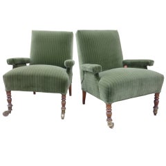 Antique 19th Century Austrian  Pair of Arm Chairs