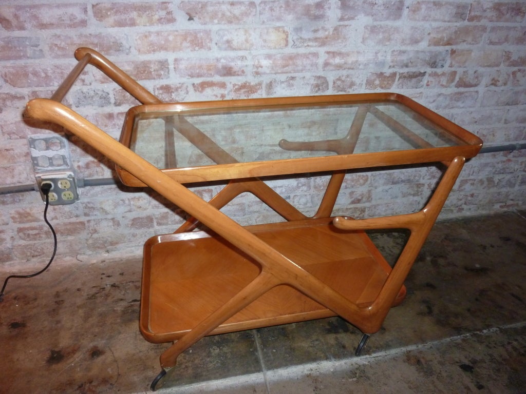 Mid-20th Century Bar Cart by Cesare Lacca