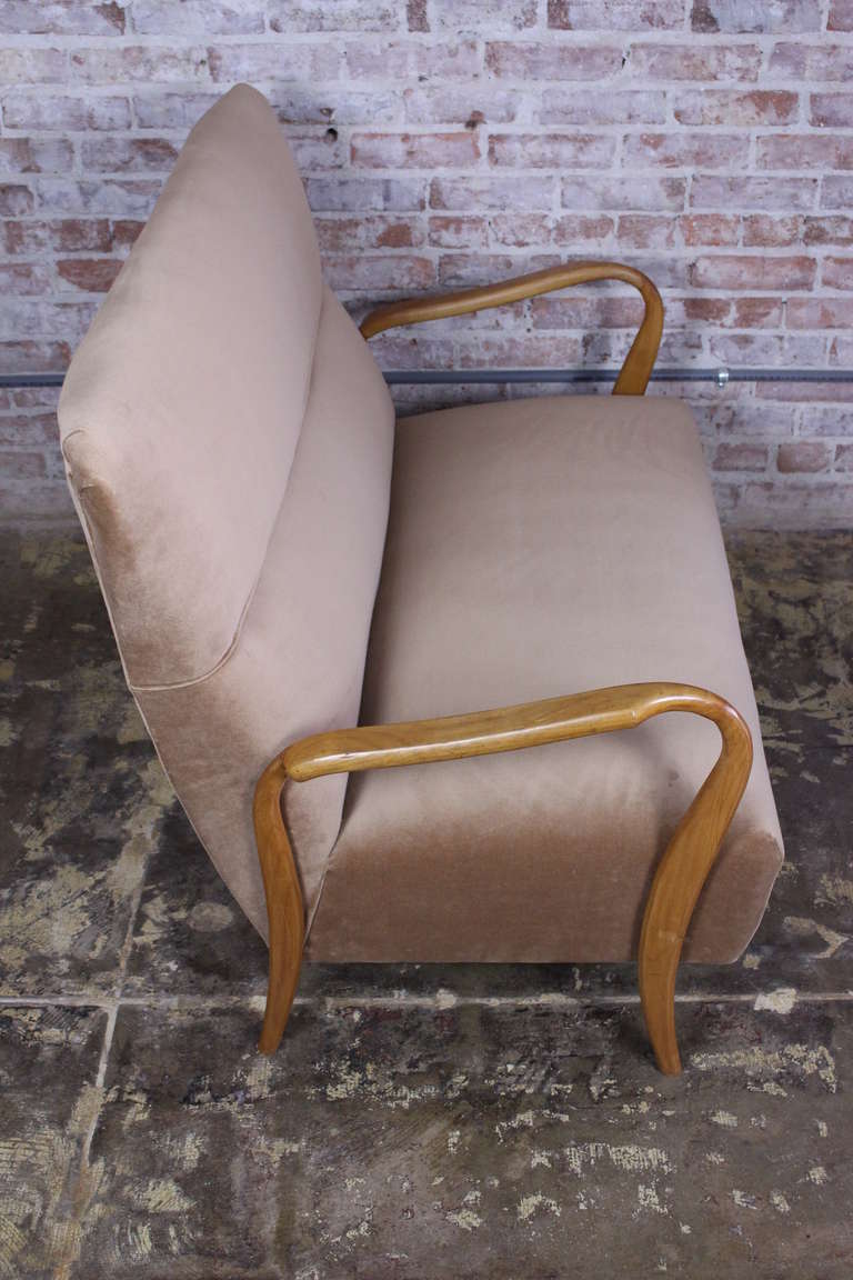 Paolo Buffa Settee In Excellent Condition In Los Angeles, CA