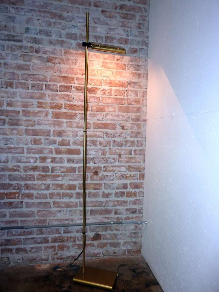 Mid-Century Modern Italian Brass  Floor  Lamp by Joe Colombo