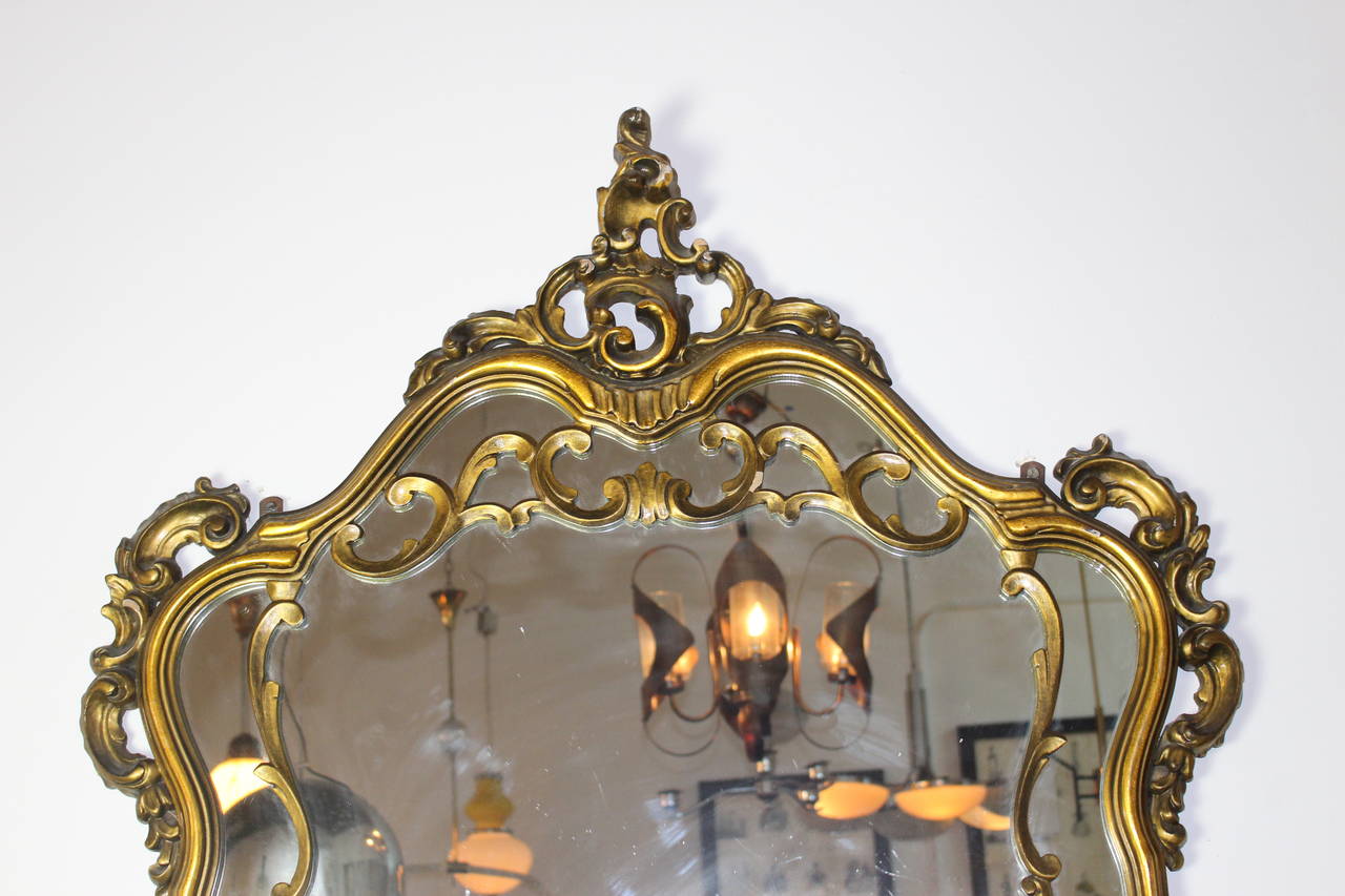 Milieu du XXe siècle Console française avec miroir en vente