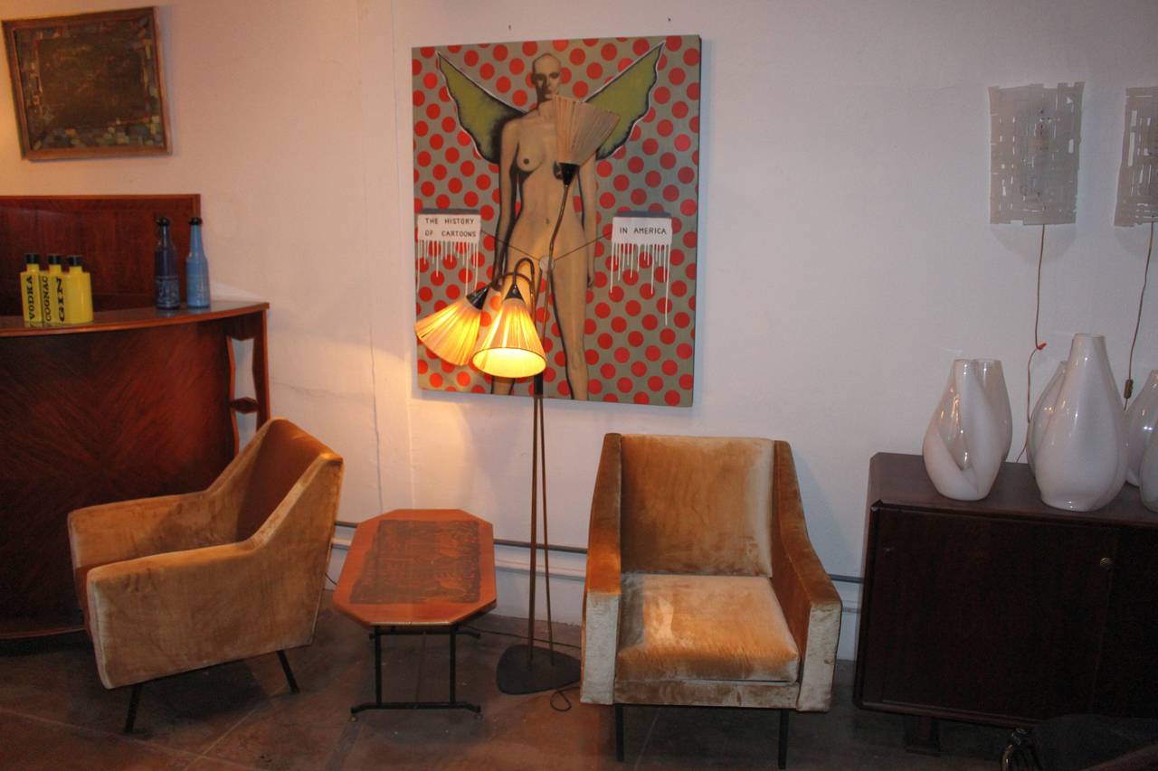Mid-20th Century Italian Pair of Chairs