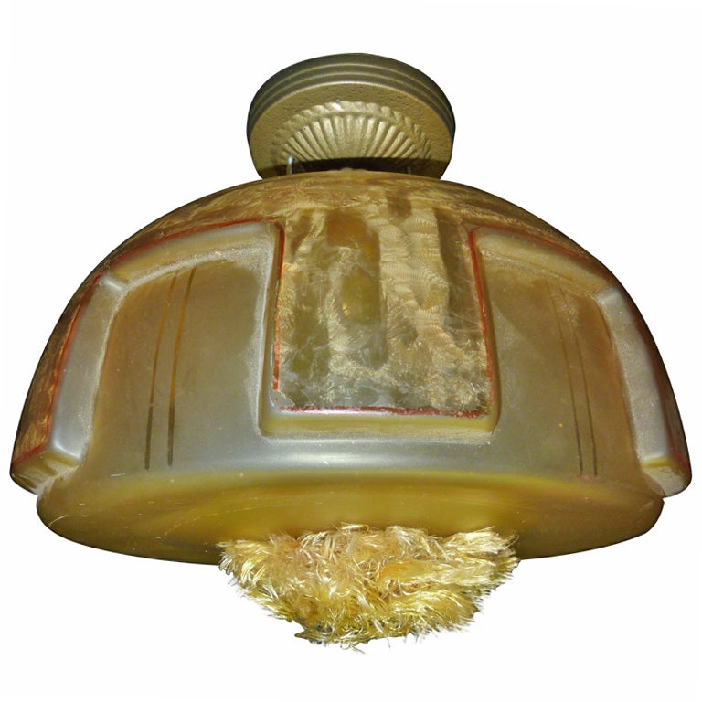 French Art Deco Flush Mount