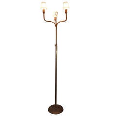 Art Deco Italian Brass Floor Lamp 7