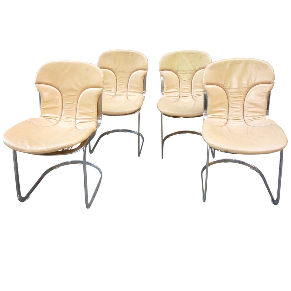 Italian Brass Chairs by Cidue Vicenca