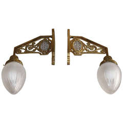 Austrian Successional Pair of Wall Fixtures