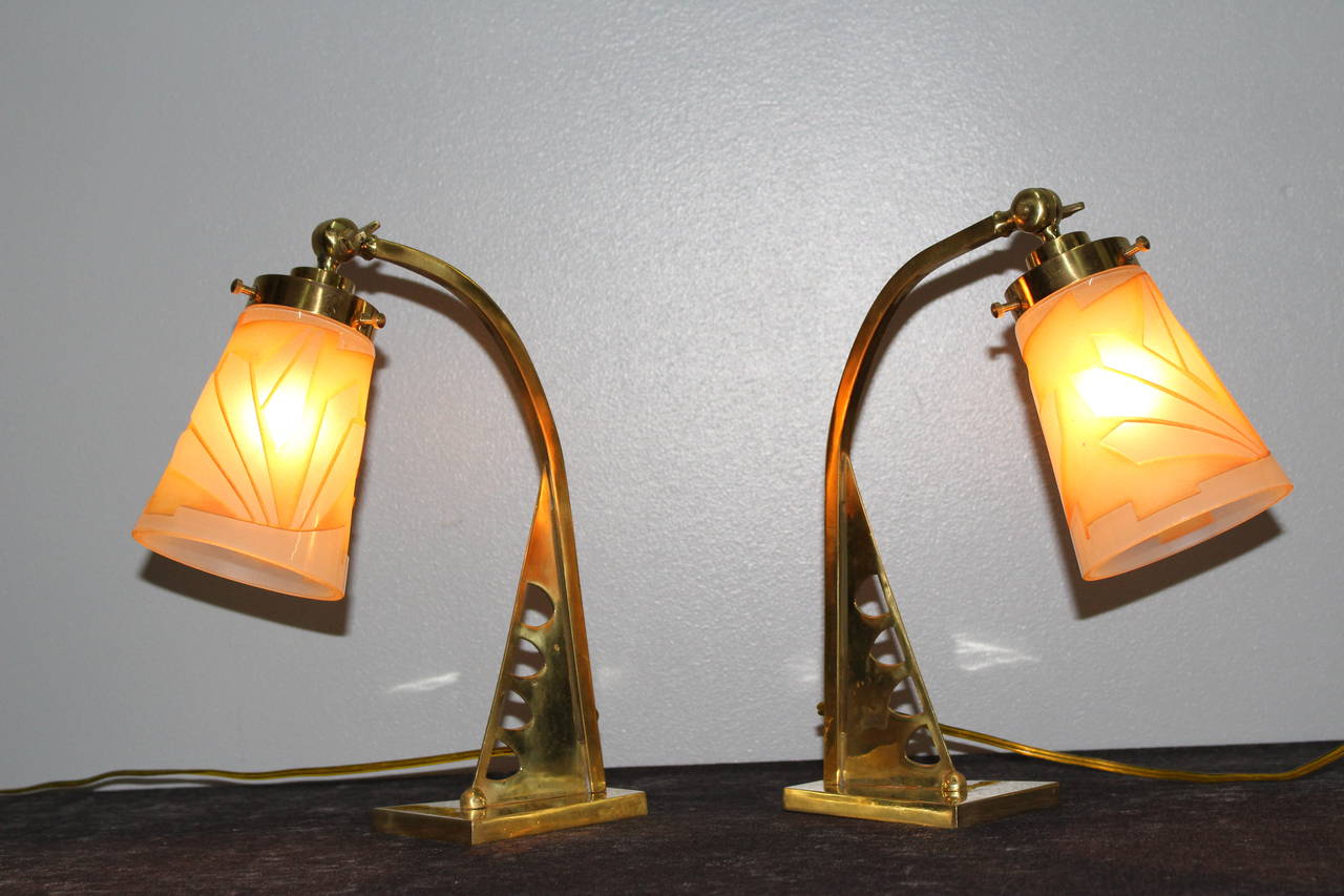 Austrian Art Deco Table Lamps