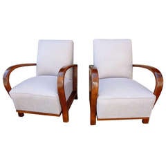 French Art  Deco Arm Chairs