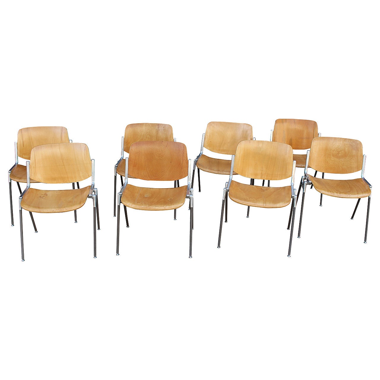 Italian Chairs Designed by Giancarlo Piretti for Castelli, 1960s