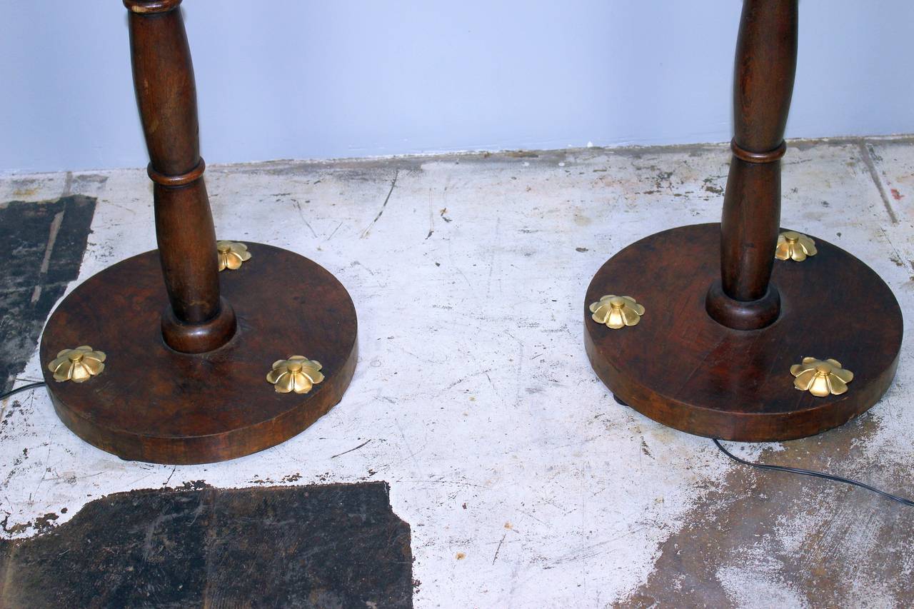 French Art Deco Floor Lamps In Excellent Condition In Los Angeles, CA