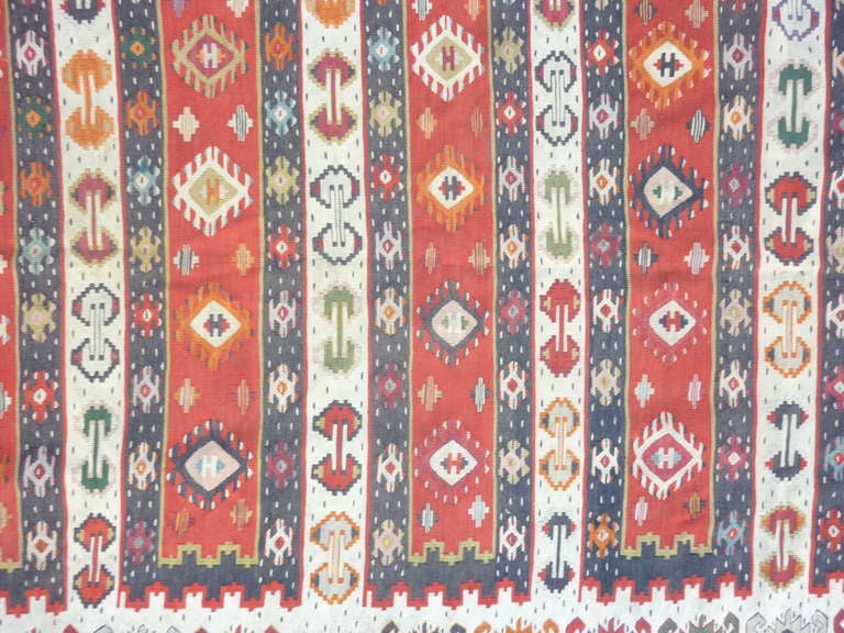 Antiker Balkan-Kilim (Türkisch) im Angebot