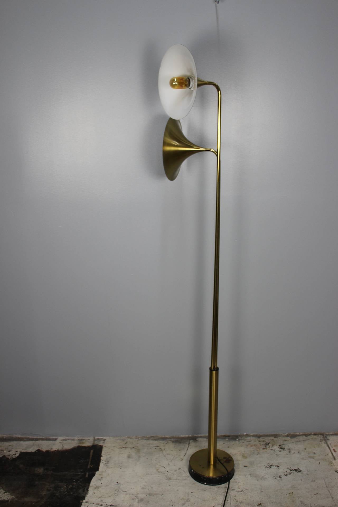 Mid-Century Modern Italian Brass Floor Lamp