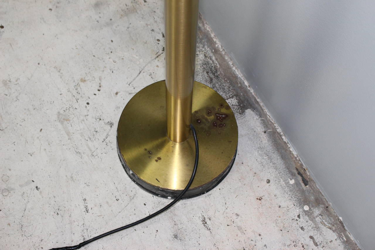 Italian Brass Floor Lamp In Good Condition In Los Angeles, CA