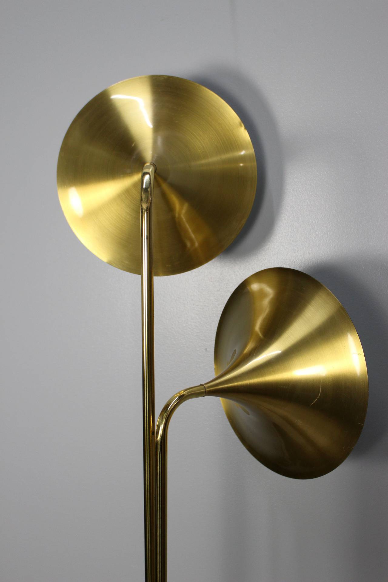 Late 20th Century Italian Brass Floor Lamp
