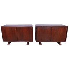 Italian Pair of Cabinets in Style of Franco Albini