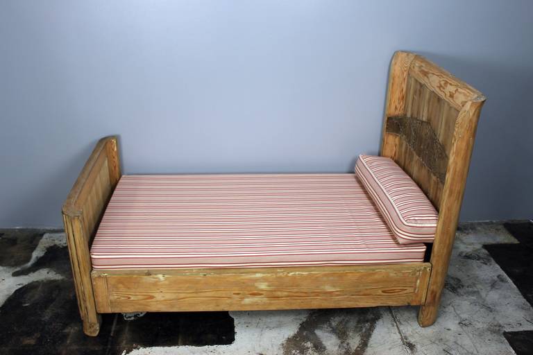 Hand-Carved French Art Deco Kid's Bed For Sale