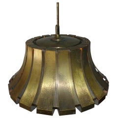 Italian Brass Pendant by Elio Martinelli for Martinelli Luce