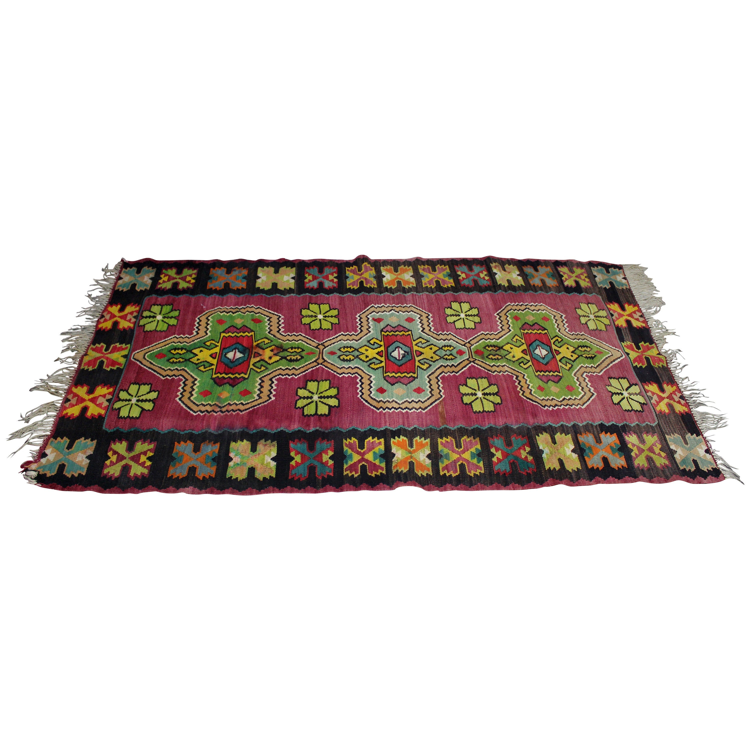 Antique Turkish Kilim from Bosnia For Sale
