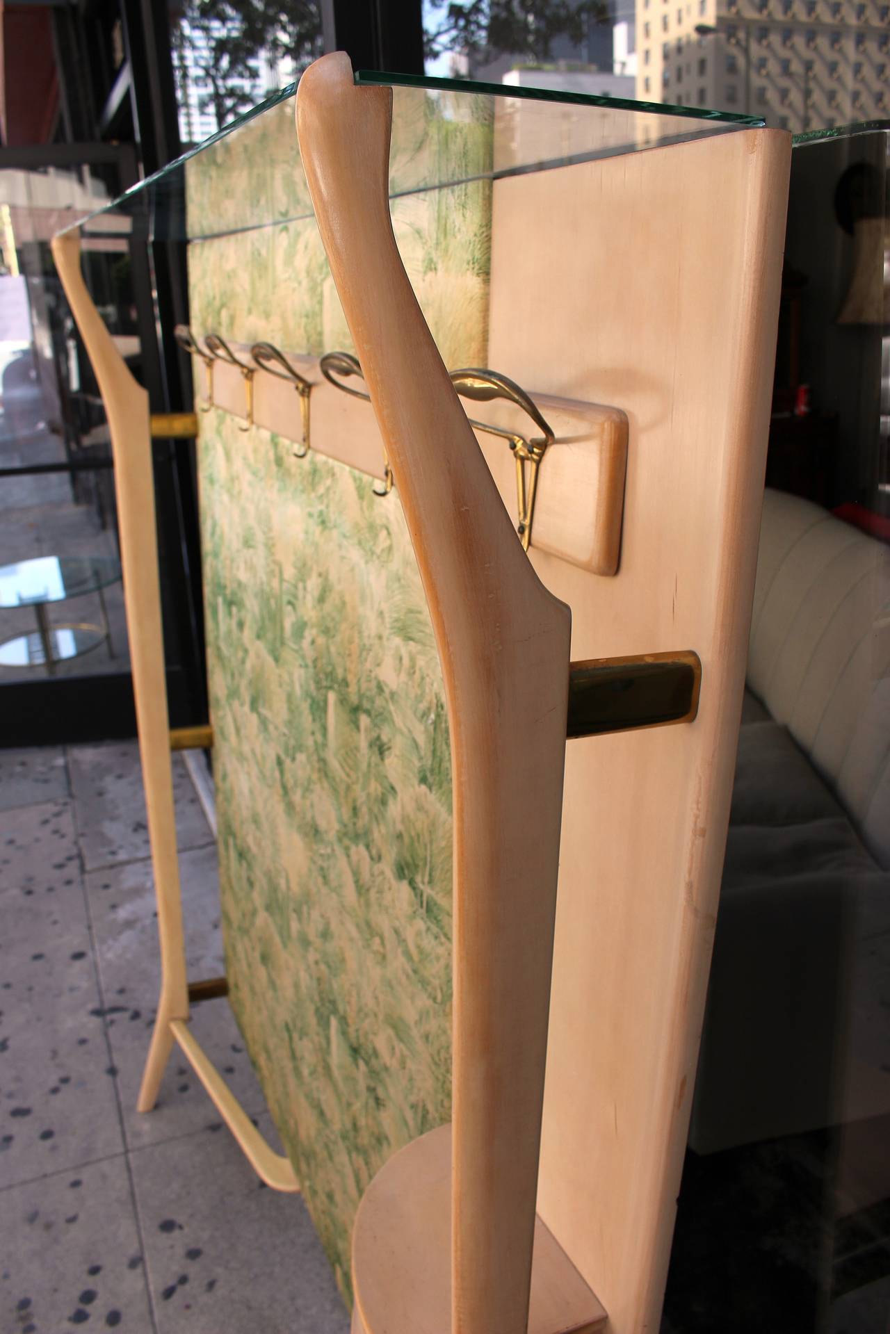 1950s Italian WallMounted Hanging Hall Tree at 1stdibs