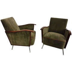 Austrian Art Deco Club Chairs