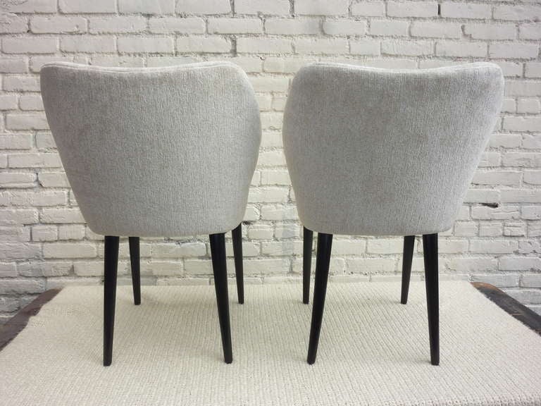 Mid-Century Modern Italian Pair of Chairs by Cantoni Udine