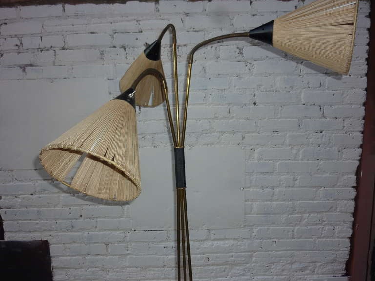 Italian Floor Lamp in the Style of Stilnovo For Sale