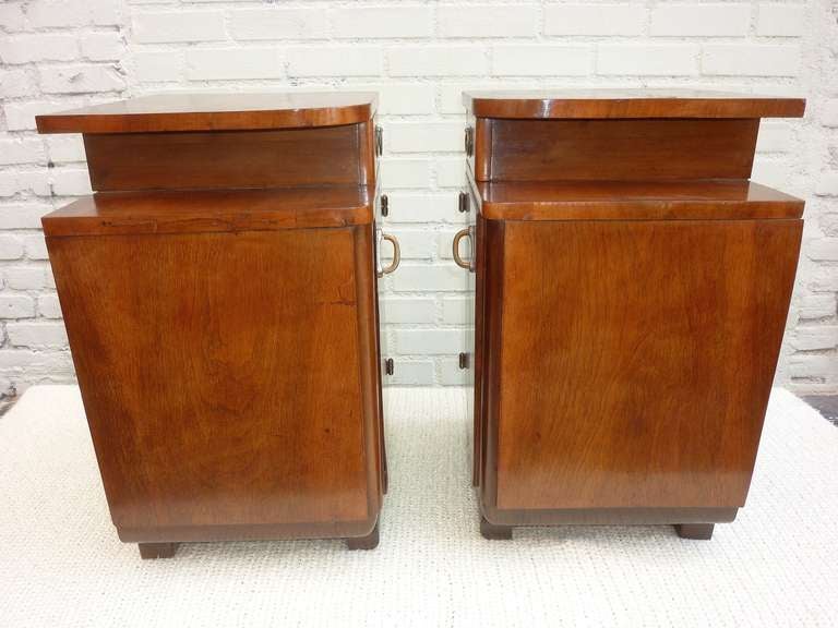 Art Deco Night Stands In Good Condition In Los Angeles, CA