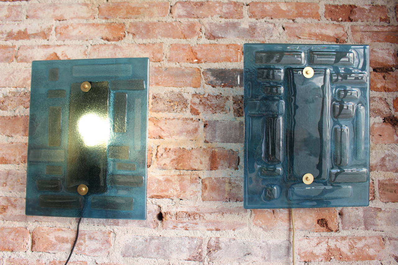 Austrian Glass Wall Sconces In Excellent Condition In Los Angeles, CA