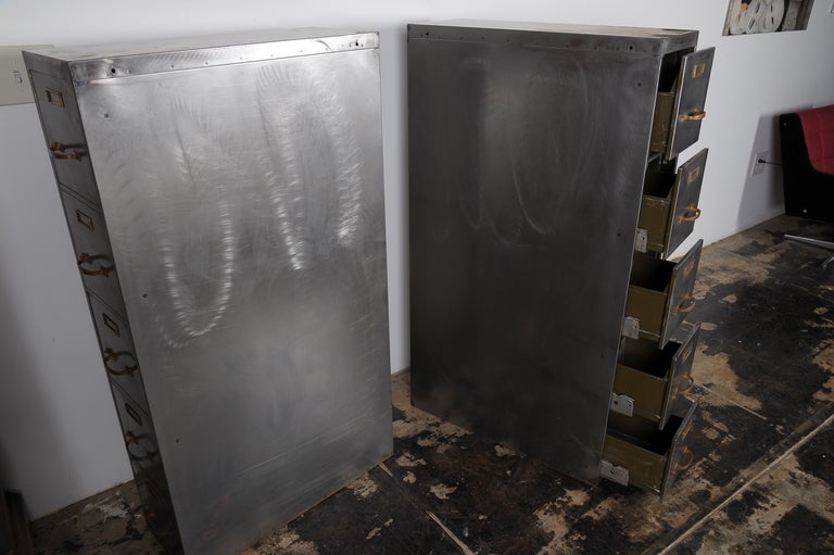 American Pair of Metal  File Cabinets