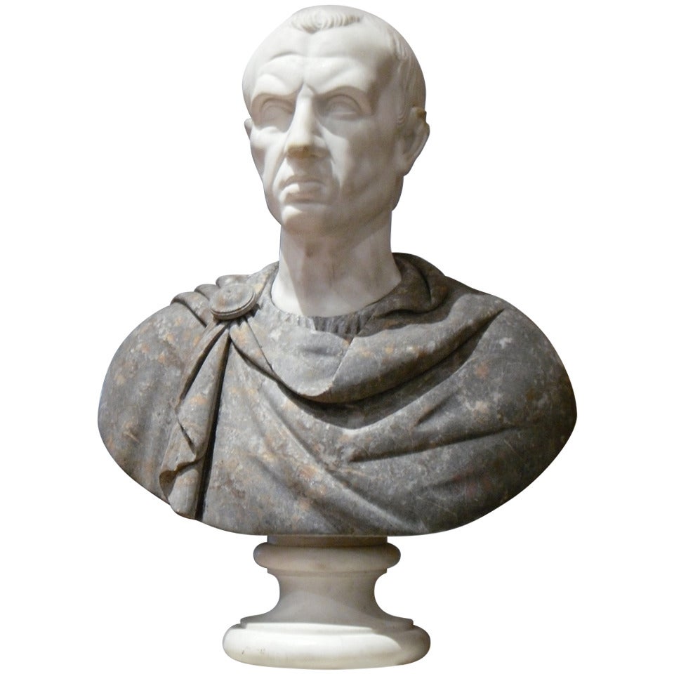 Marble Bust of a Roman Emperor For Sale