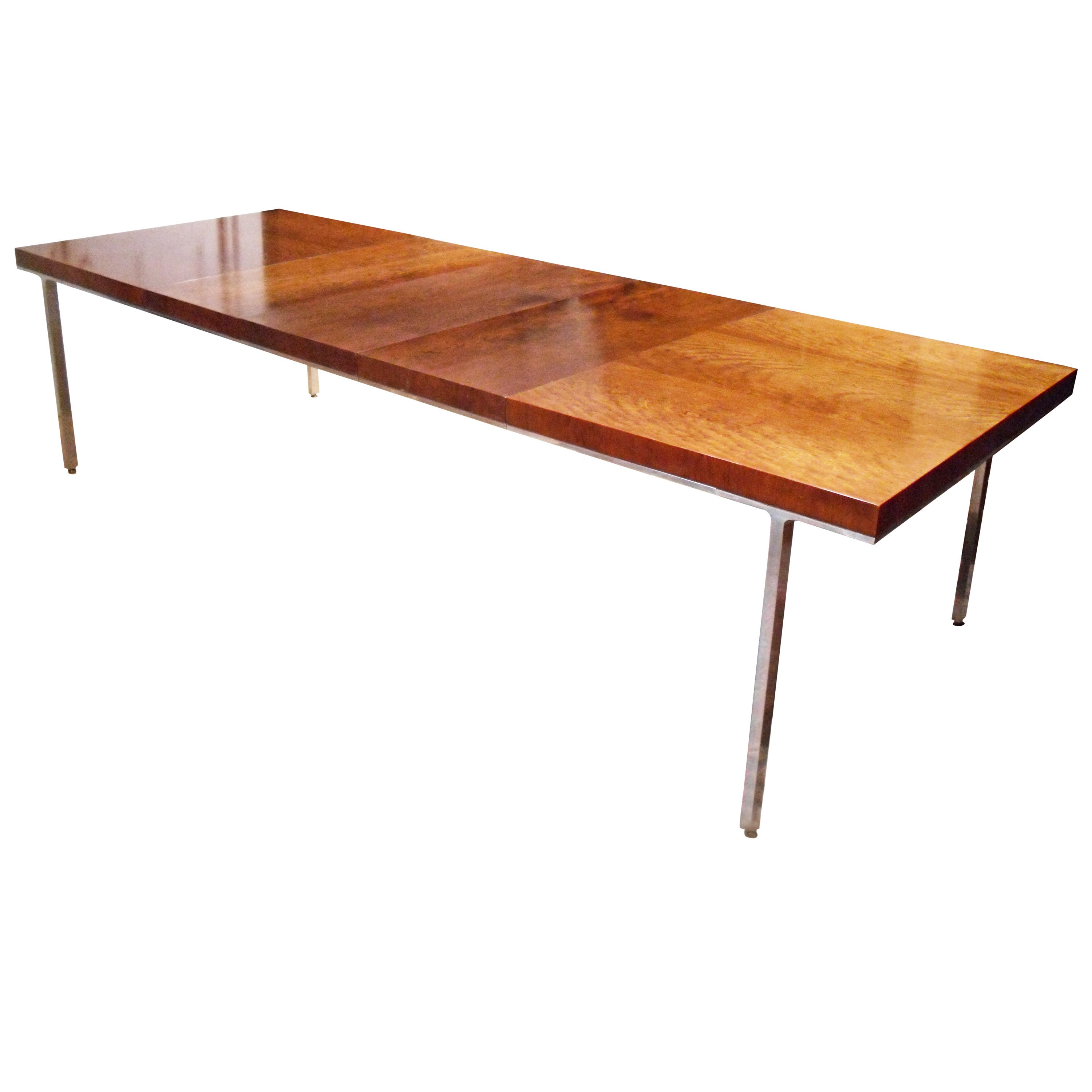 Mid-Century Modern John Stuart Dining Table with Cast-Aluminum Legs For Sale