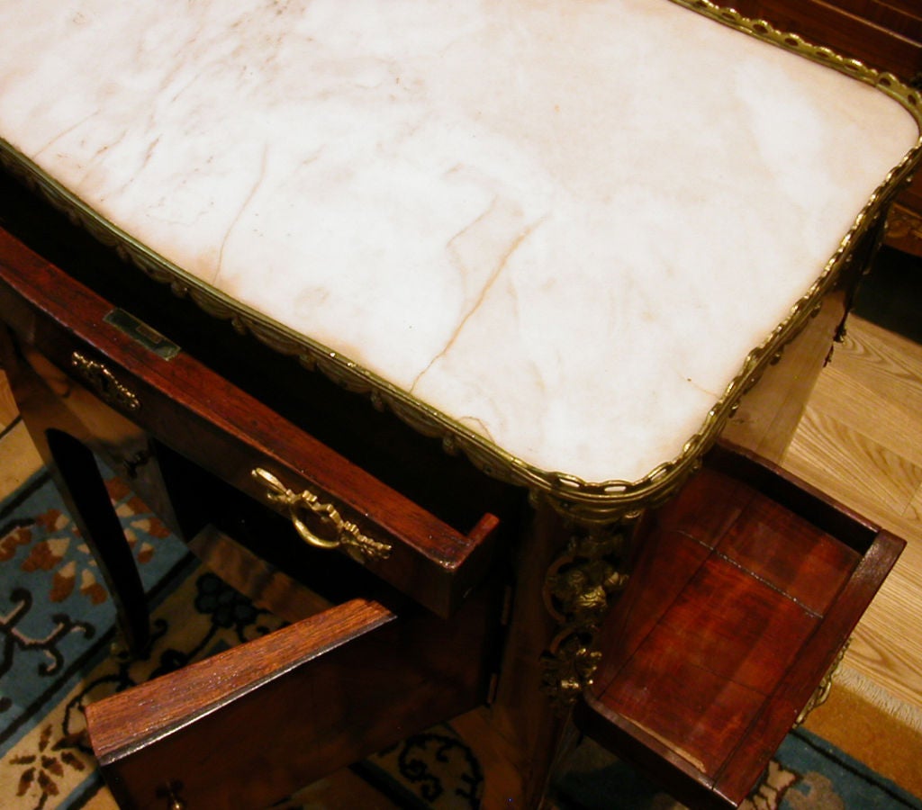 Louis XV Ormolu-Mounted Tulipwood & Rosewood Cabinet For Sale 2