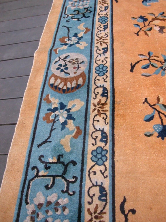 Antique Chinese Wool Carpet For Sale 1