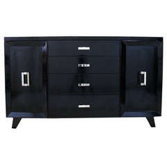 Ebonized Mid-Century Credenza 3