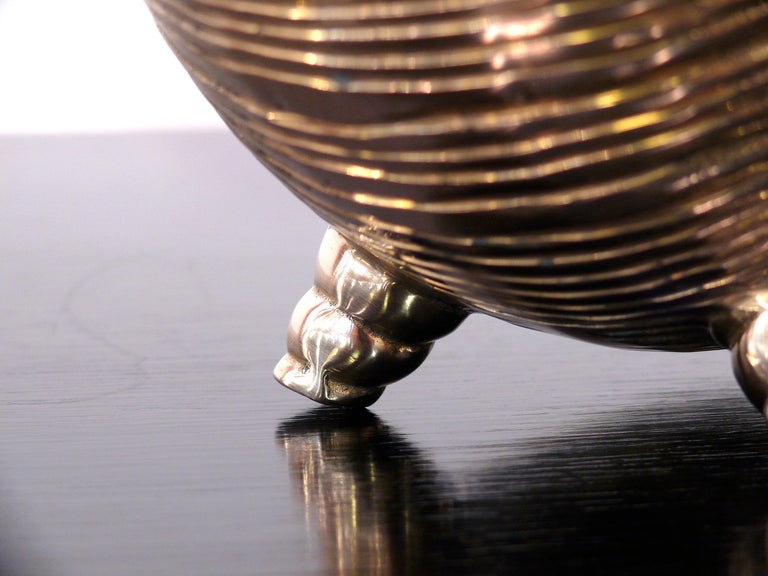 Nautilus Shell Brass Vase 3