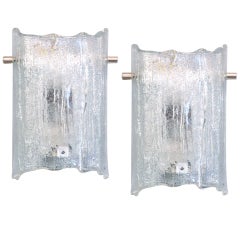 Pair of Kaiser Glass Wall Sconces