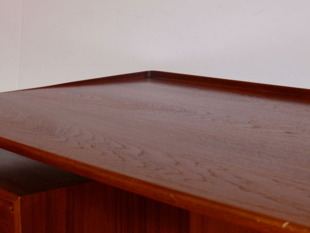 Danish Teak Desk with Floating top 7
