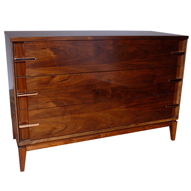 Walnut 3 Drawer Dresser