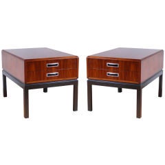 Pair of Rosewood End/Bedside Tables