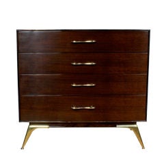 Ponti Style Four Drawer Chest of Drawers/Commode