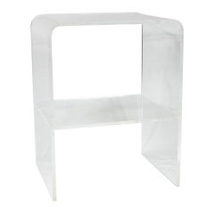 Lucite Waterfall Side/End Table