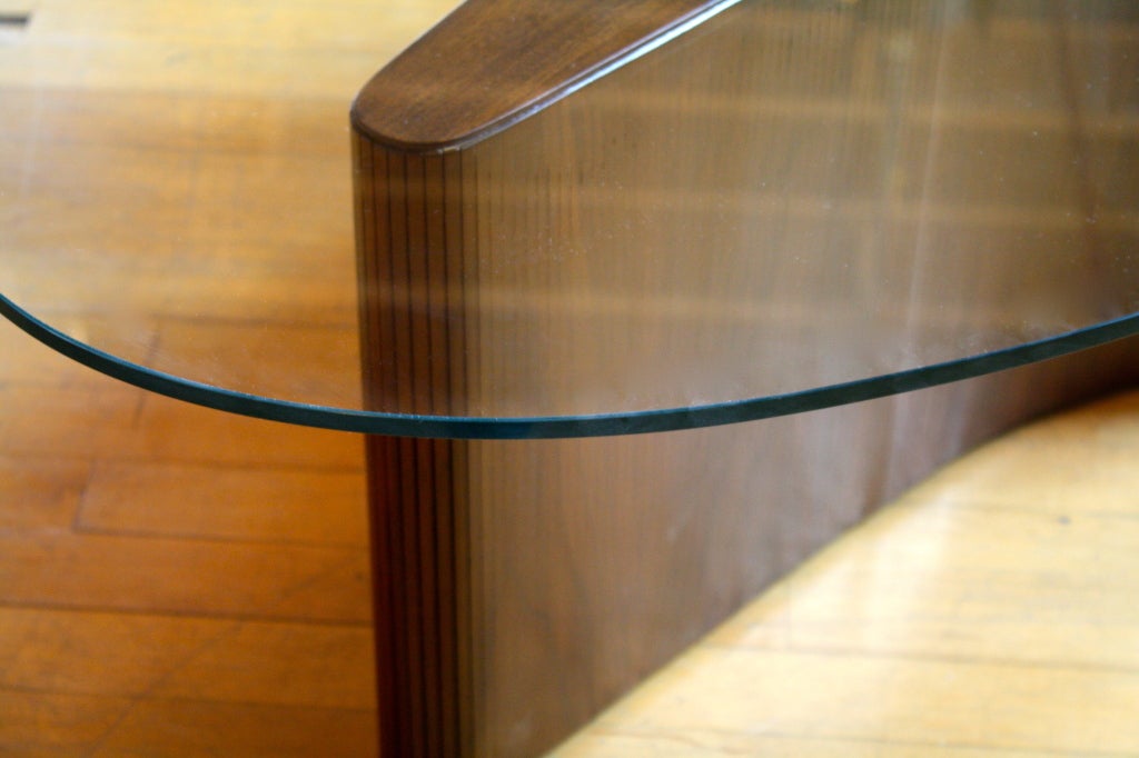 Glass Kagan Inspired Coffee or Cocktail Table