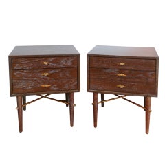 Retro Pair of Martinsville End Tables