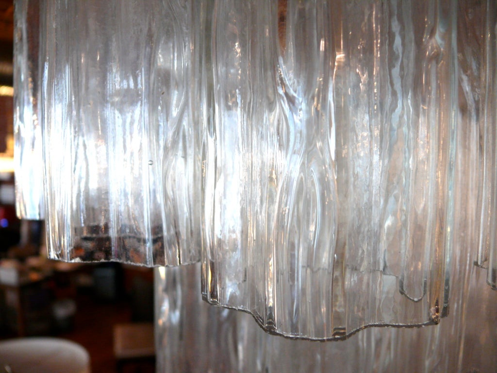 3 Tiered Murano Venini Chandelier