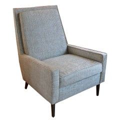 Mid Century Raised Back Lounge Chair