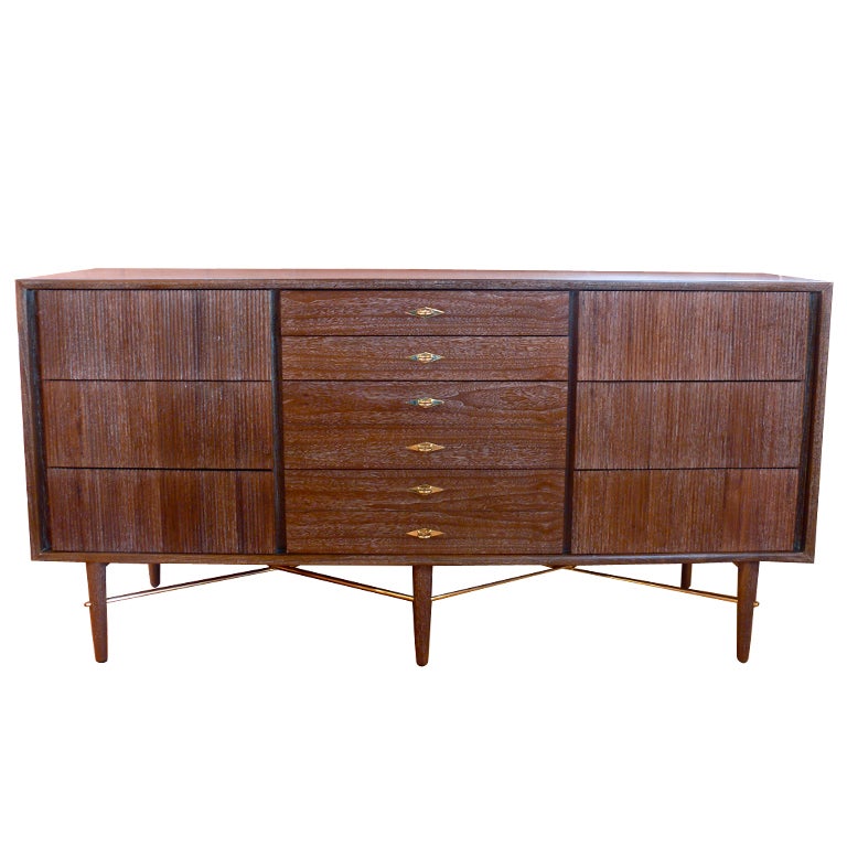 Martinsville Brown Cerused Dresser/Credenza