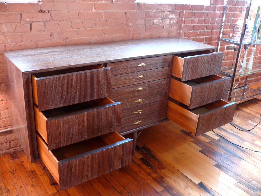 Wood Martinsville Brown Cerused Dresser/Credenza