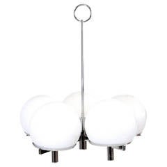 Sciolari Five-Arm Chrome Sputnik Chandelier 9